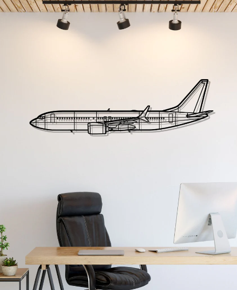 DEKORACJA ścienna Obraz Samolot 737