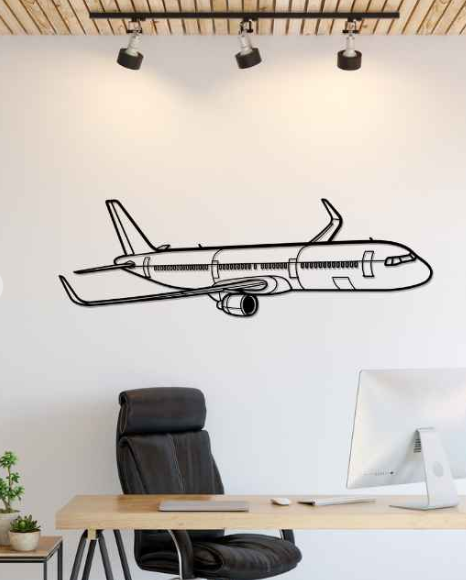 DEKORACJA ścienna Obraz Samolot A321 Neo Angle