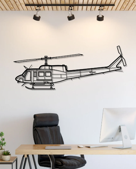 DEKORACJA ścienna Obraz Samolot Bell 212