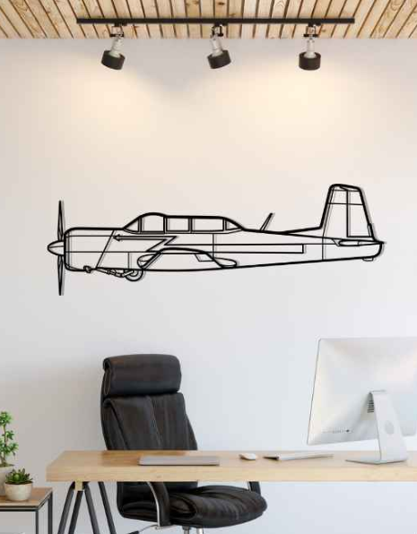 DEKORACJA ścienna Obraz Samolot Citation CJ6