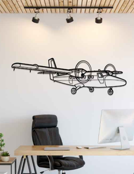 DEKORACJA ścienna Obraz Samolot DHC-6 Twin Otter Angle