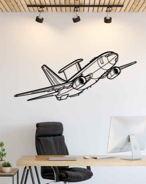DEKORACJA ścienna Obraz Samolot E-7A Wedgetail Angle