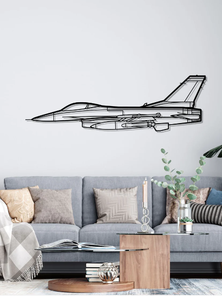DEKORACJA ścienna Obraz Samolot F-16 Falcon