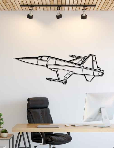 DEKORACJA ścienna Obraz Samolot F-5E Angle