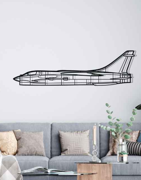 DEKORACJA ścienna Obraz Samolot F-8 Crusader