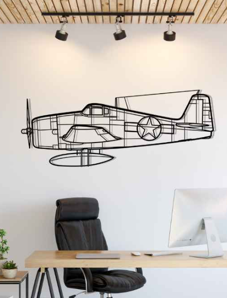 DEKORACJA ścienna Obraz Samolot F6F-3 Hellcat