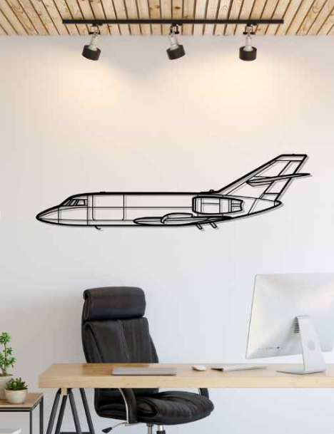 DEKORACJA ścienna Obraz Samolot Falcon 20