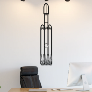 DEKORACJA ścienna Obraz Rakieta Falcon Heavy
