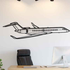 DEKORACJA ścienna Obraz Samolot Global 7500 Angle
