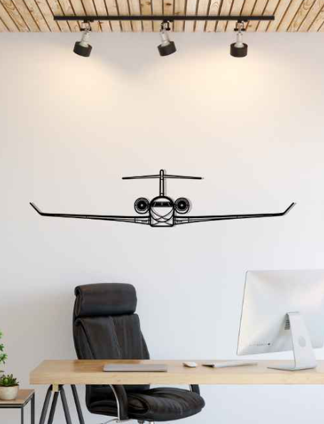 DEKORACJA ścienna Obraz Samolot Global 7500 Front
