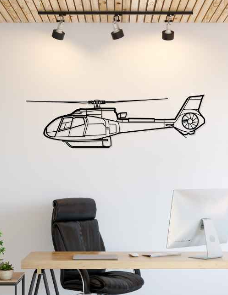 DEKORACJA ścienna Obraz Helikopter H130