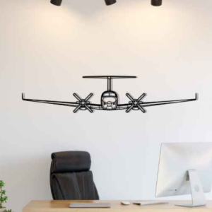 DEKORACJA ścienna Obraz Samolot King Air 200 Front