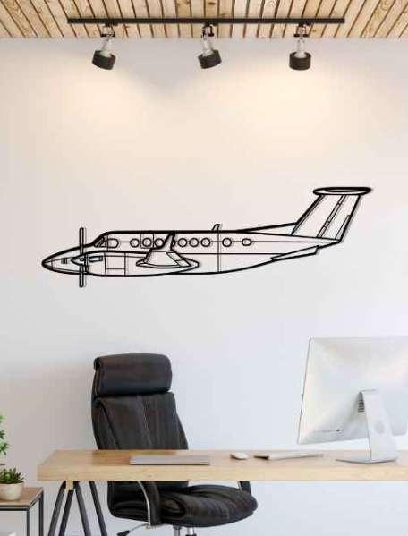 DEKORACJA ścienna Obraz Samolot King Air 350