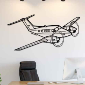 DEKORACJA ścienna Obraz Samolot King Air F90 Angle