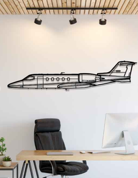 DEKORACJA ścienna Obraz Samolot Learjet 35 1989