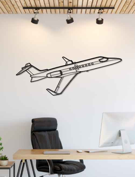 DEKORACJA ścienna Obraz Samolot Learjet 40 Angle