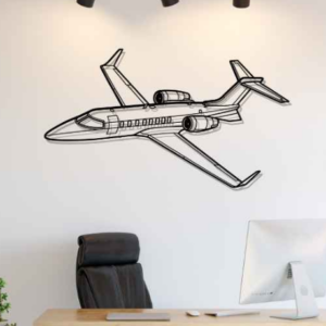 DEKORACJA ścienna Obraz Samolot Learjet 45 Angle