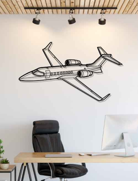 DEKORACJA ścienna Obraz Samolot Learjet 45 Angle