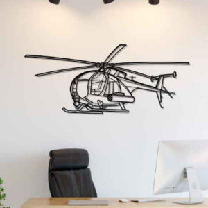 DEKORACJA ścienna Obraz Samolot MH-6 Little Bird Angle