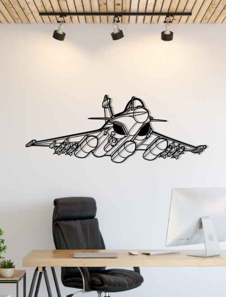 DEKORACJA ścienna Obraz Samolot Rafale Angle