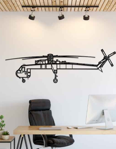 DEKORACJA ścienna Obraz Samolot S-64 Skycrane