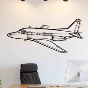 DEKORACJA ścienna Obraz Samolot Sabreliner 75 Angle