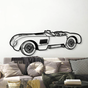 DEKORACJA ścienna Obraz Samochód JAGUAR 1953 C TYPE PERSPECTIVE
