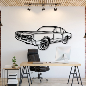 DEKORACJA ścienna Obraz Samochód 1967 CUTLASS 442 HARDTOP