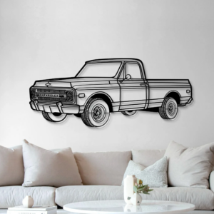DEKORACJA ścienna Obraz Samochód CHEVROLET 1968 C10