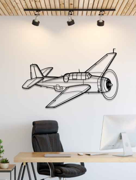 DEKORACJA ścienna Obraz Samolot TBM Avenger Angle
