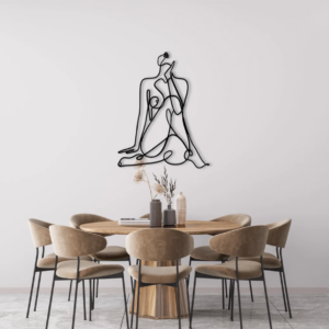 DEKORACJA ścienna Obraz wzór sylwetka nagiej kobiety