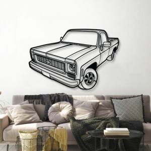DEKORACJA ścienna Obraz Samochód CHEVROLET C10 1973