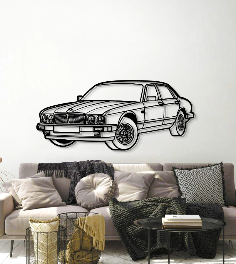 DEKORACJA ścienna Obraz Samochód JAGUAR XJ6 VANDEN PLAS 1993
