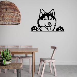 DEKORACJA ścienna Obraz wzór pies husky