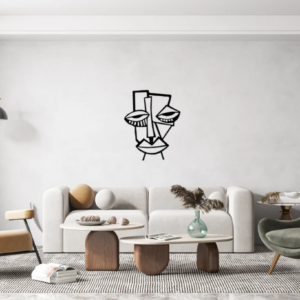 DEKORACJA ścienna Obraz wzór modern art twarz
