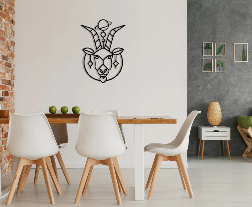 DEKORACJA ścienna Obraz wzór astrologia znak zodiaku koziorożec Capricorn