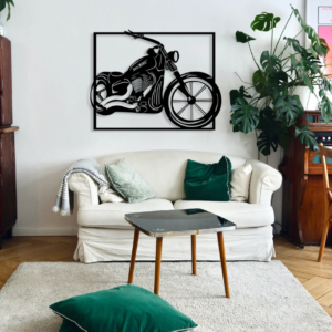 DEKORACJA ścienna Obraz wzór motor motocykl