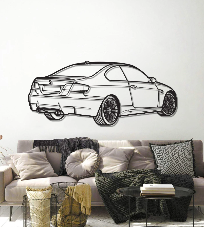 DEKORACJA ścienna Obraz Samochód BMW BACK E92