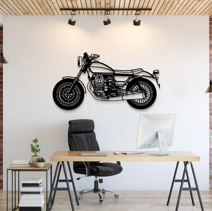 DEKORACJA ścienna Obraz Motocykl GUZZI V9 BOBBER 2017