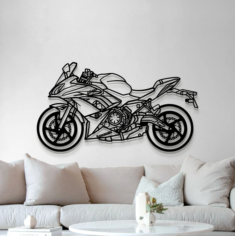DEKORACJA ścienna Obraz Motocykl KAWASAKI NINJA EX650M 2019