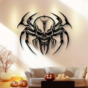 DEKORACJA ścienna Obraz wzór PAJĄK HALLOWEEN