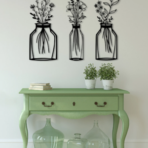 DEKORACJA ścienna Obraz wzór KWIATY