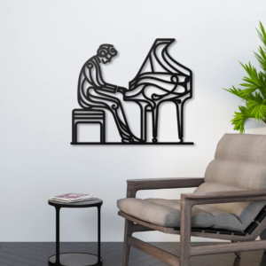 DEKORACJA ścienna Obraz wzór PIANISTA