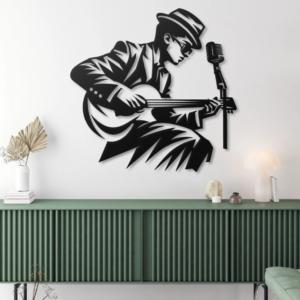 DEKORACJA ścienna Obraz wzór GITARZYSTA