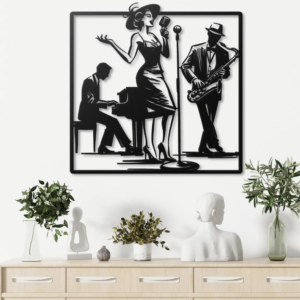 DEKORACJA ścienna Obraz wzór ZESPÓŁ JAZZOWY