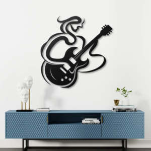 DEKORACJA ścienna Obraz wzór GITARZYSTKA