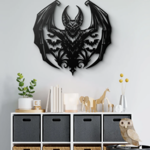 DEKORACJA ścienna Obraz wzór NIETOPERZ HALLOWEEN
