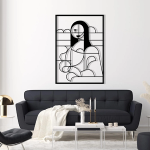 DEKORACJA ścienna Obraz wzór NOWOCZESNA MONA LISA