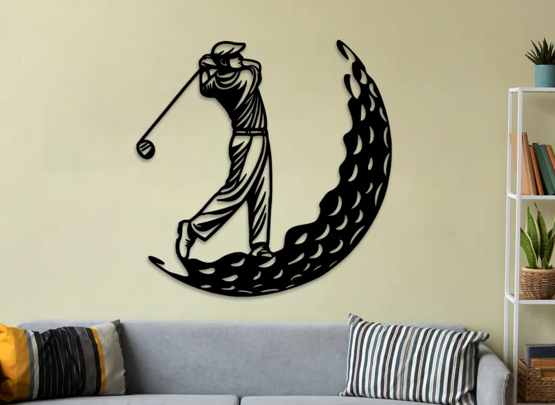 DEKORACJA ścienna Obraz wzór GOLFISTA