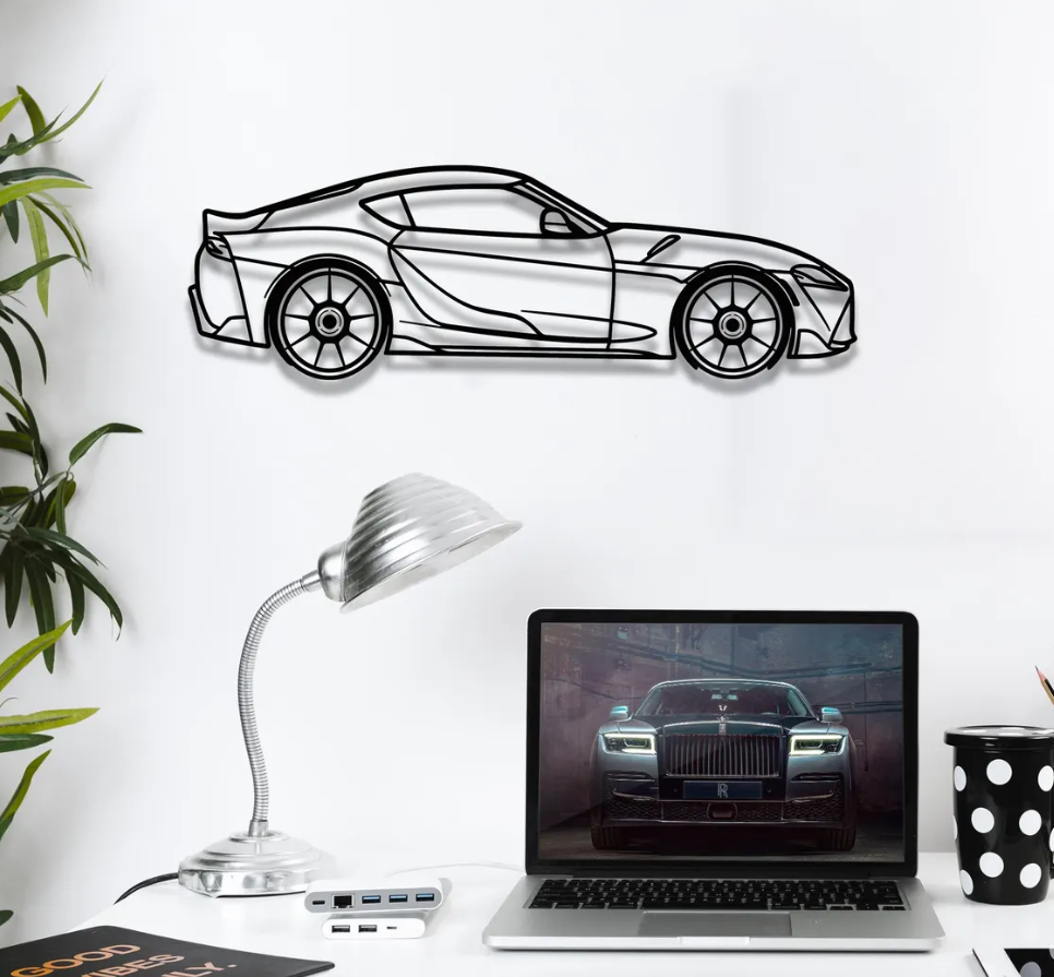 DEKORACJA ścienna Obraz Samochód TOYOTA SUPRA GR